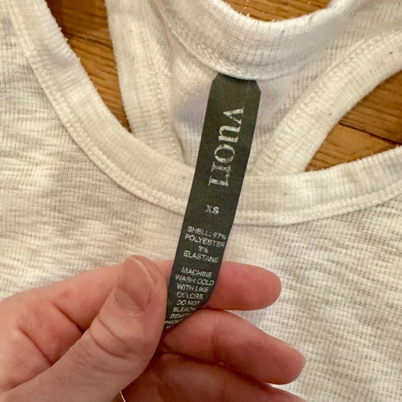 Vuori Sunrise High Neck Tank - White - XS - Picture 3 of 3